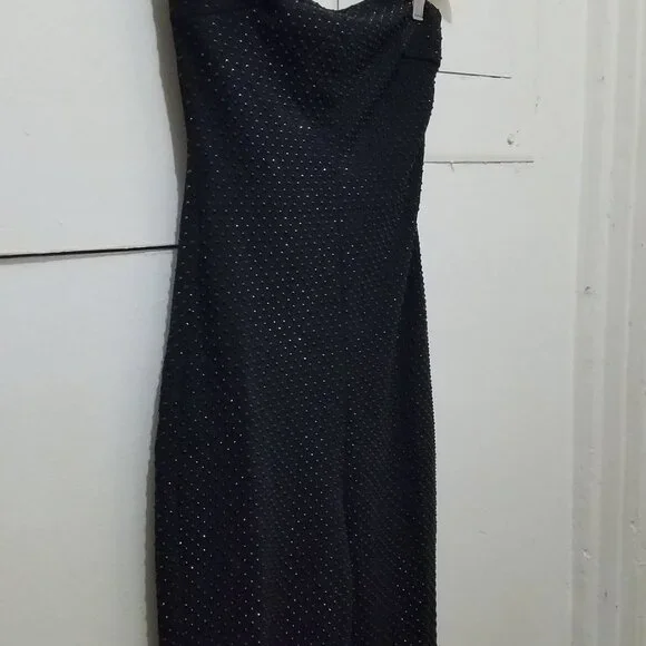 NWT BLACK RHINESTONE SHORT SPARKLY JUMPSUIT - Picture 7 of 9